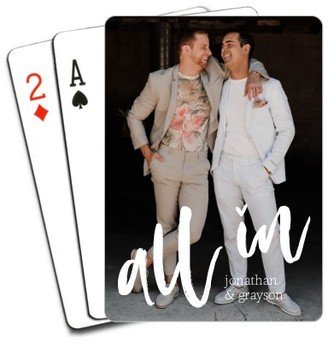 Playing Cards: All In Love Playing Cards, White