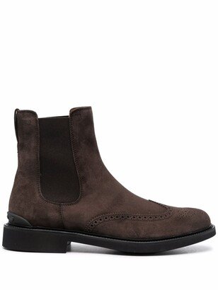 perforated Chelsea boots