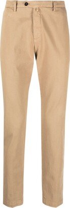 Stretch-Cotton Tapered Trousers-AH