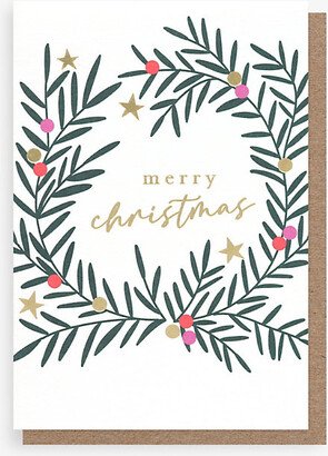 Selfridges Edit Merry Christmas Wreath Cards Pack of ten