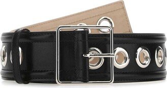 Eyelet Detailed Buckle Belt