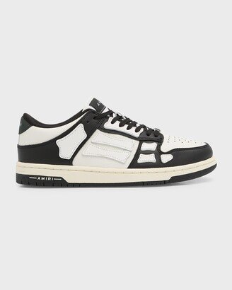 Skel Bicolor Leather Low-Top Sneakers-AA