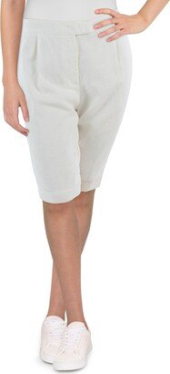 Womens Fitted Knee Bermuda Shorts