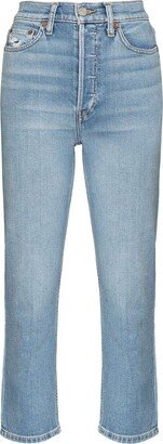 90s High-Rise Cropped Jeans