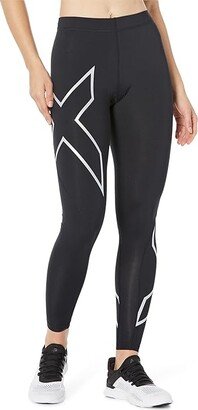 Core Compression Tights (Black/Silver) Women's Workout