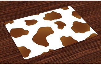 Cow Print Place Mats, Set of 4