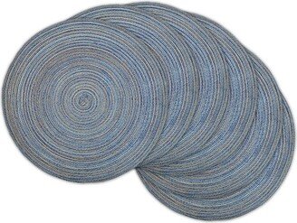 Variegated Round Woven Placemat, Set of 6