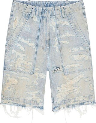 Cargo Bermuda Shorts in Denim