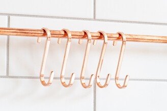 Copper Kitchen S - Hooks, Solid Brass Stainless Steel Hook Strap, Pan Pot Hook, Shooks