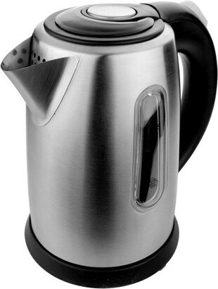 1 Liter Stainless Steel Cordless Electric Kettle in Silver