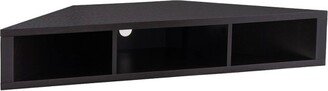 Tybo Open Shelves Corner Floating Console TV Stand for TVs up to 50 - HOMES: Inside + Out