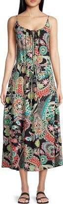 Peizuri Printed Midi-Dress