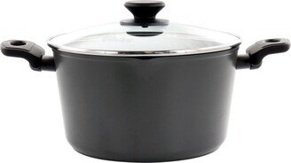 Kingsway 5.5 Quart Aluminum Nonstick Dutch Oven in Black With Lid