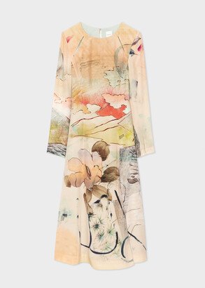 Women's Nude 'Narcissus' Silk Dress