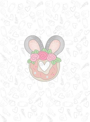 Floral Bunny Donut 2022 Cookie Cutter