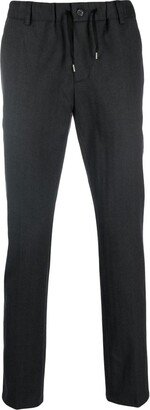 Drawstring-Fastening Slim-Fit Trousers