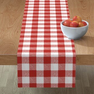 Table Runners: Buffalo Check - Picnic Red Table Runner, 72X16, Red