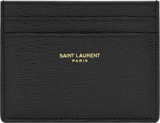 Logo-Print Leather Cardholder-AE