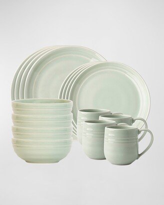 16-Piece Bilbao Sage Dinnerware Set