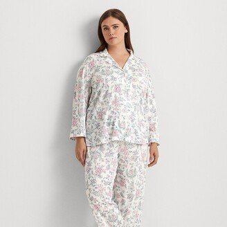 Lauren Woman Ralph Lauren Floral Cotton-Blend Jersey Sleep Set