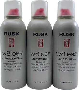 W8less Spray Gel Medium Hold 5.3 OZ Set of 3