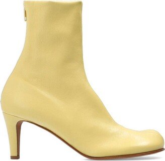 Square-Toe Bloc Ankle Boots