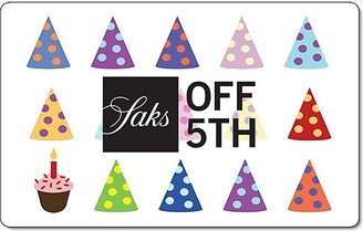 Saks Fifth Avenue Made in Italy Saks Fifth Avenue OFF 5TH Happy Birthday Gift Card