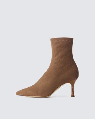 Brea Boot- Suede Heeled Ankle Boot