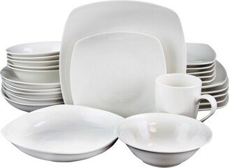 Hagen 30 Piece Dinnerware Set in White