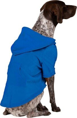 Footed Pajamas Pet Pjs - Brilliant Blue Pet Pjs Fleece Hoodie Sweaters - Small (Fits Up to 15 lbs)