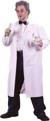 Fun World Mad Scientist Lab Coat Adult Costume, One Size