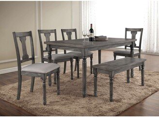 Best Master Furniture Demi 6 Piece Dining Set