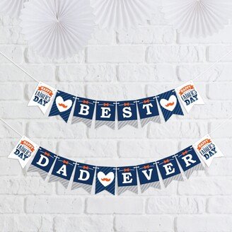 Big Dot Of Happiness Happy Father's Day - We Love Dad Party Mini Pennant Banner - Best Dad Ever