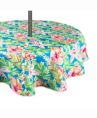Summer Floral Outdoor Table cloth with Zipper 60