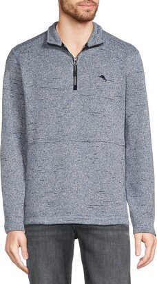 Glacier Bay Heathered Quarter Zip Pullover