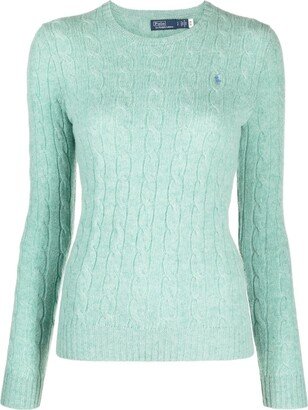 Julianna cable-knit wool-cashmere jumper