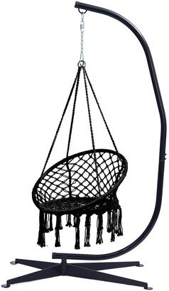 Tatahance Hammock chair with stand for indoor or outdoor use