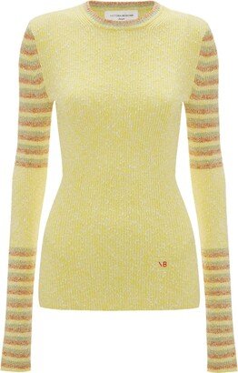 Crew-Neck Knitted Jumper-AB