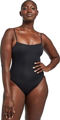 Jenna Bodysuit Full (Black EcoLux) Women's Swimsuits One Piece