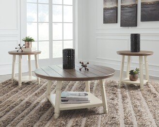 Bolanbrook Casual Two-tone 3-Piece Occasional Table Set