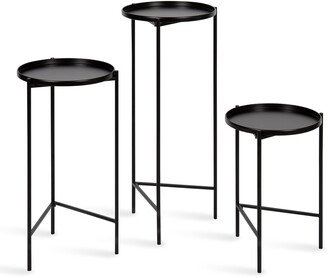 Ulani Round Metal Accent Table Set