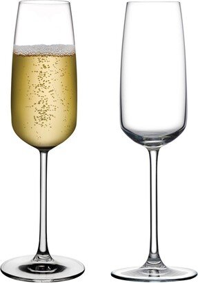 Mirage Champagne Glasses, Set of 2