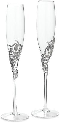 Olivia Riegel Mora 2-Piece Flute Glass Set