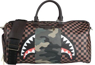 Sip With Camo Accent Duffle Duffel Bags Brown