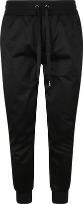 Drawstring Waist Ribbed Track Pants