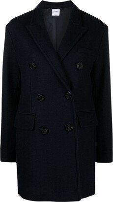 Double-Breasted Wool Coat-CU