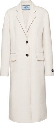 Wool Single-Breasted Coat-AB