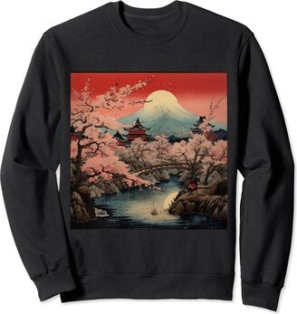 Samurai Sakura Blossom Haven Radiant Spring Japanese Samurai Blossom Reverie Unveiled Sweatshirt