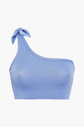 The Rooney one-shoulder knotted bikini top