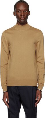 Brown Mock Neck Sweater